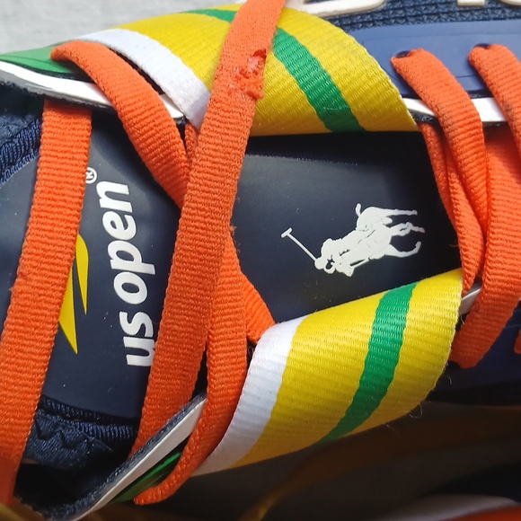 Polo by Ralph Lauren U.S Open Colorful Sneakers Size 7.5 Mens Size 9 Womens - Picture 2 of 6